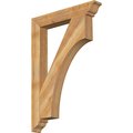 Ekena Millwork Westlake Traditional Rough Sawn Bracket, Western Red Cedar, 4"W x 28"D x 40"H BKT04X28X40WTL01RWR